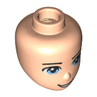 Lego hlava, tělová světlá (6240149)